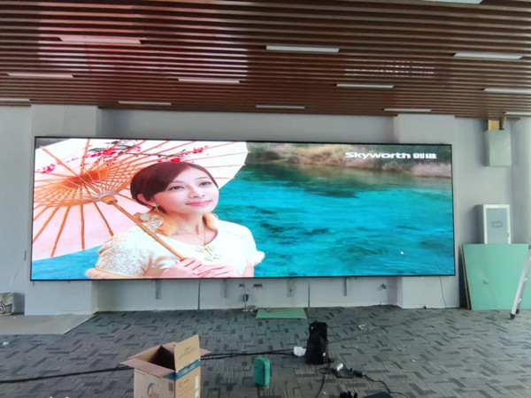 望城P1.53led小间距屏安装案例